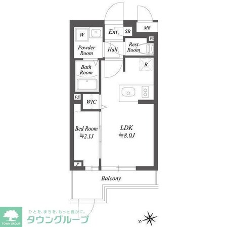 ブランシエスタ用賀の物件間取画像